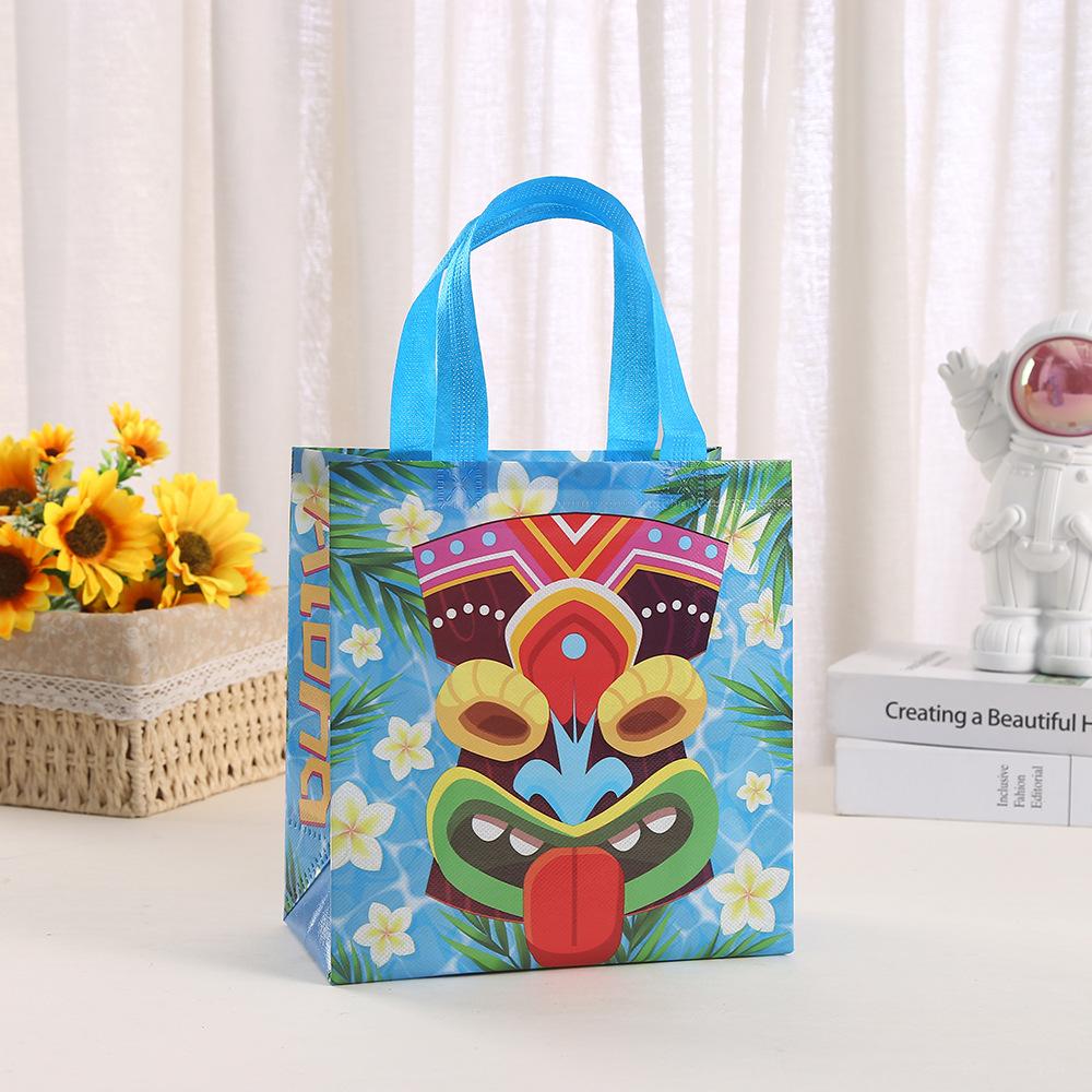 StoBag, Hawaiian,Summer Party, Tropical Themed, Birthday, Waterproof, Non Woven Gift Bags with Handles, 12pcs/30pcs