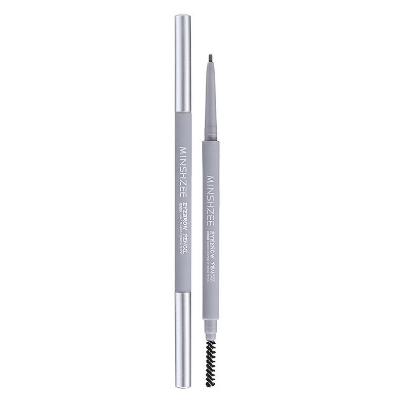 Mingxi Zhi Double-Ended Ultra-Fine Waterproof Eyebrow Pencil - Long-Lasting, Natural, Easy Color, Beginner-Friendly.