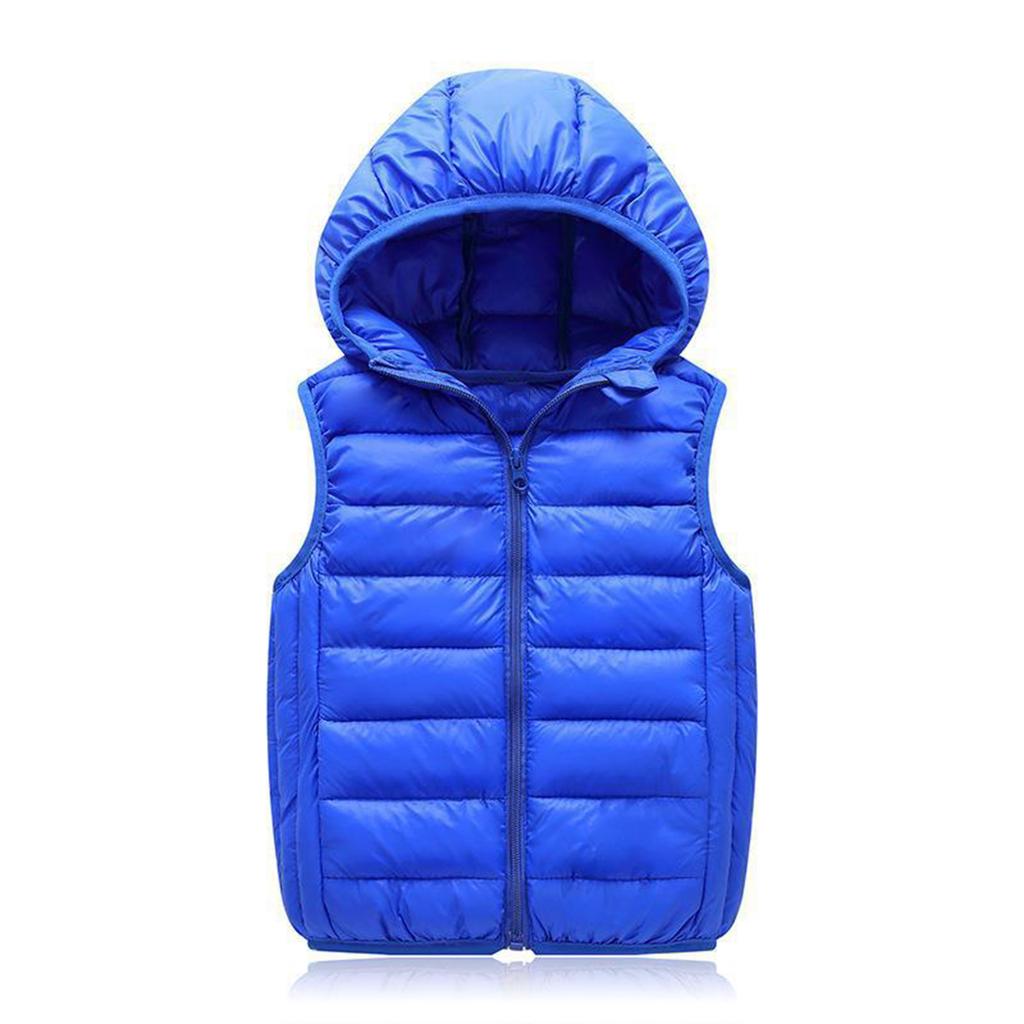 Kids Casual Hooded Lightweight Padded Vest for Boys Girls Everyday Wear