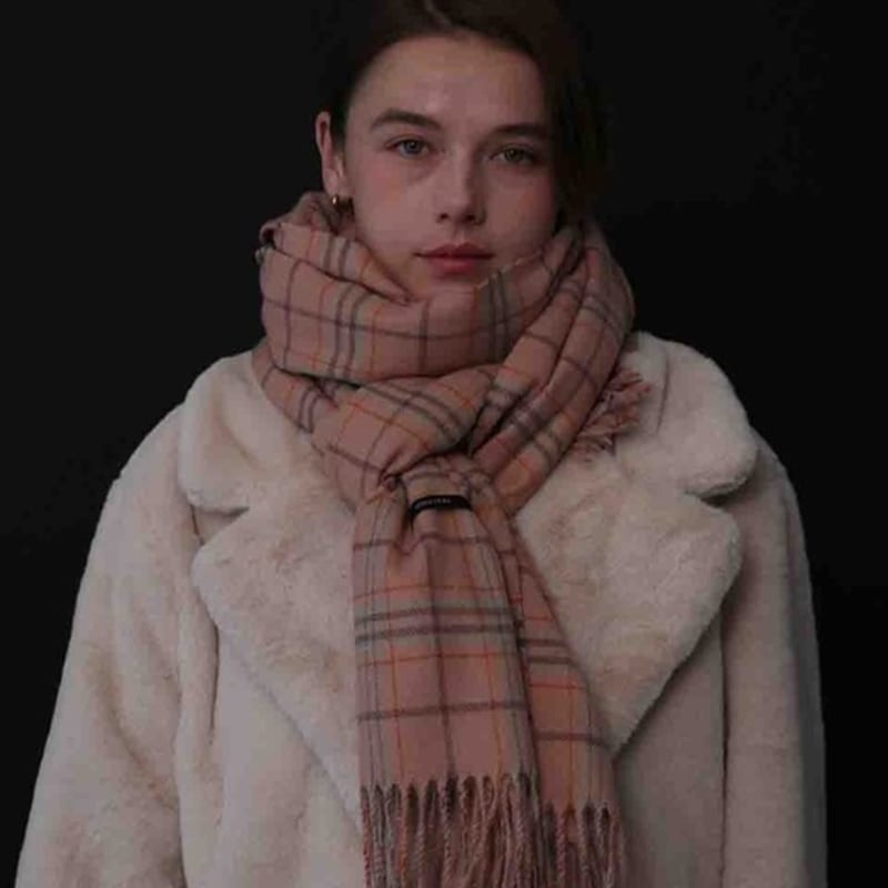 Less is more CHECK muffler & shawl 3 colors