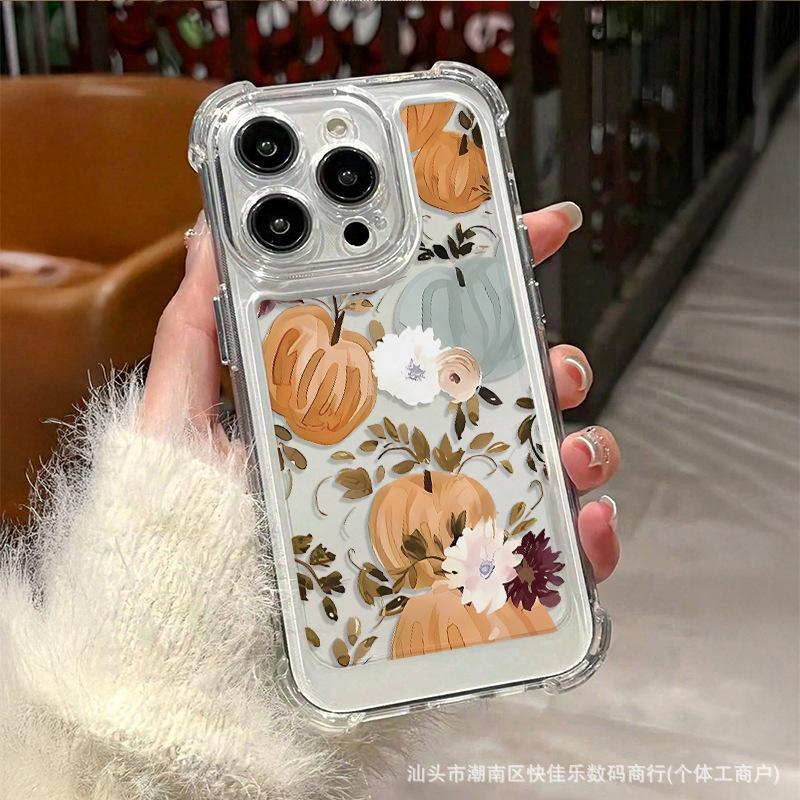Creative Apple 16 all-inclusive iPhone15PLUS transparent 12/13 four-corner anti-drop 11PROMAX mobile phone case 14p
