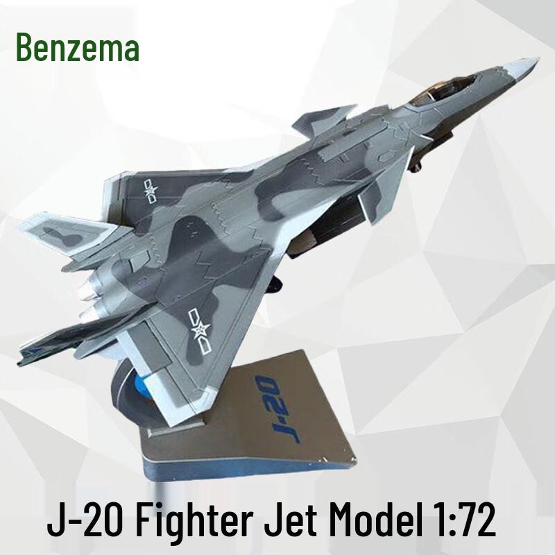 J-20 Stealth Fighter Jet Model (1:72 Scale)