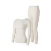 Unisex Winter Cotton Thin Underwear Set: Crew Neck Top & Pants