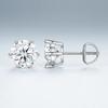 WUIHA 925 Sterling Silver Round Cut VVS1 D Color Real GRA Moissanite Diamonds Wedding Engagement Studs Earrings Fine Jewelry