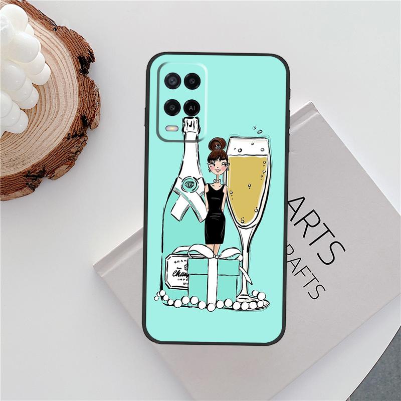 New York Lady Girl Case For Oppo A60 A74 A94 A54 A18 A38 A58 A78 A98 A40 A80 A16 A76 A96 A15 A57S A17 A77 Cover