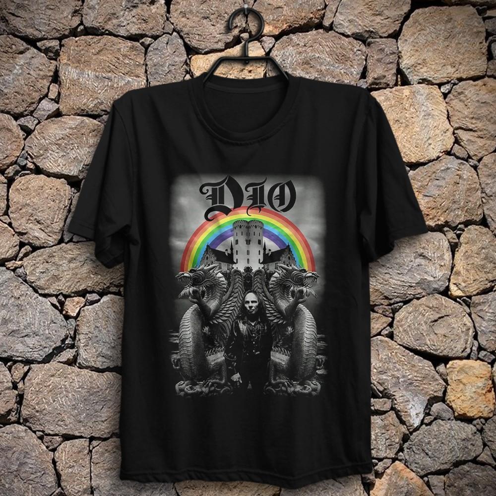 Rainbow in the Dark Tee Dio Last in Line Sacred Heart Vinny Appice Black Sabbath Unisex T-Shirt XXXXL
