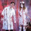 Halloween horror sangue enfermeira traje feminino masculino médico traje casal férias terror cosplay halloween role play traje