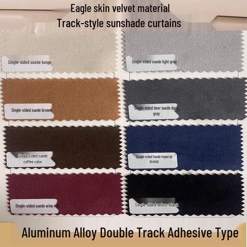 

Toyota Land Cruiser 600 Double Rail Suede Car Window Curtains - Non-destructive Install for Privacy