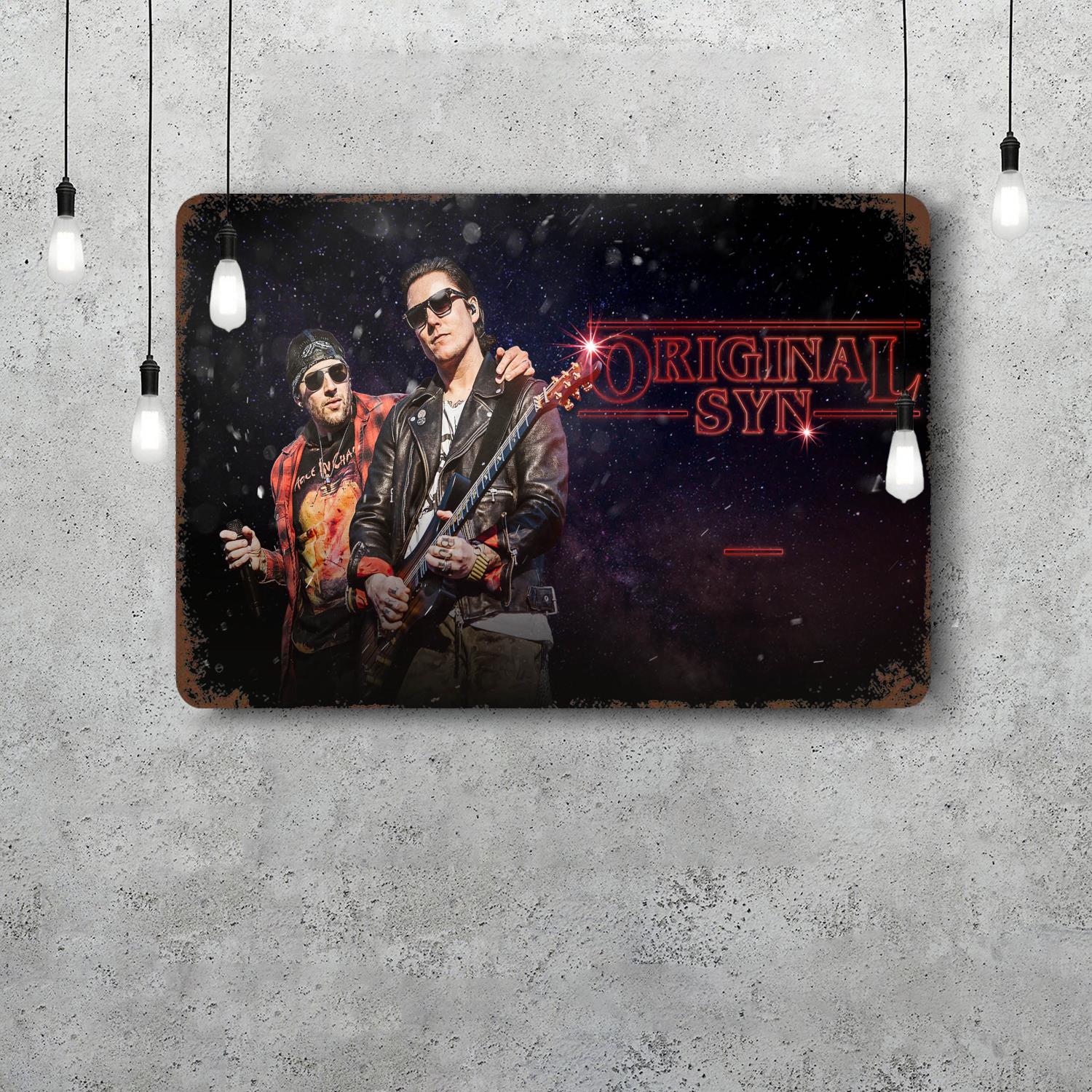 

synyster gates guitarist Funny Bar Metal Sign Retro Plaque Sign Alcohol Drinker Pub Club Man Cave Kitchen Wall Decoration 20x30cm（7.8x11.8inch）