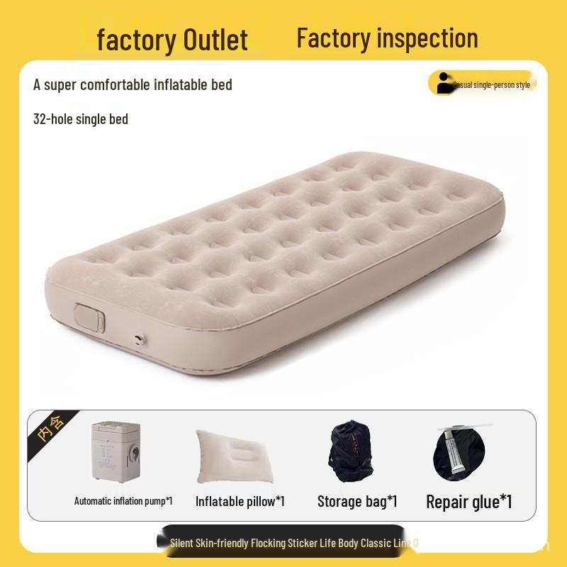 Portable Self-Inflating Camping Mat: Thickened Air Mattress for Outdoor Use.