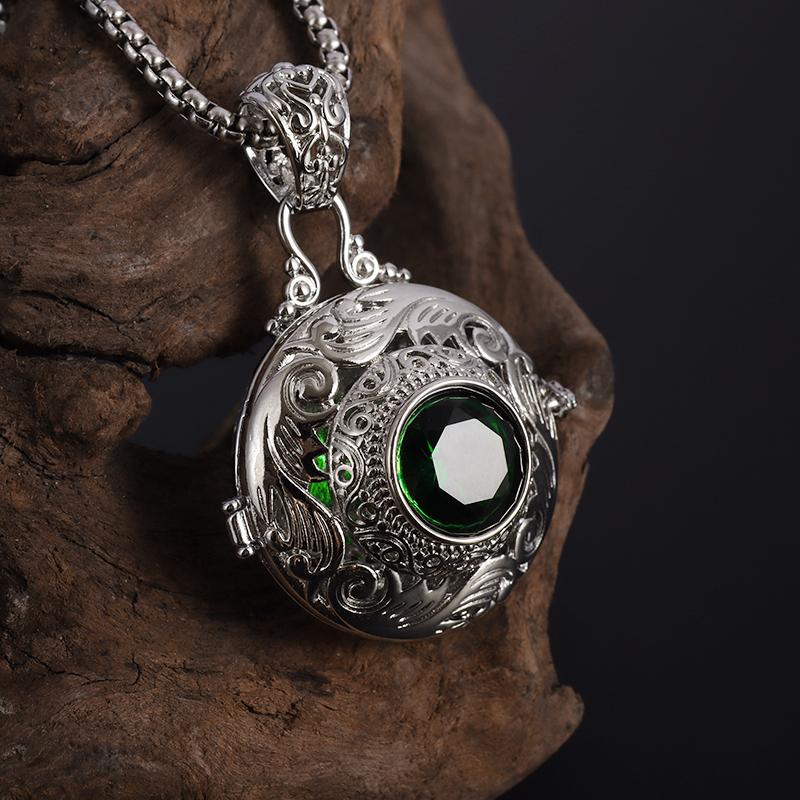 Klassische Vintage-Halskette mit Parfümflasche zum Öffnen für Damen und Herren, Persönlichkeit, Mode, Party, Bankett-Schmuck