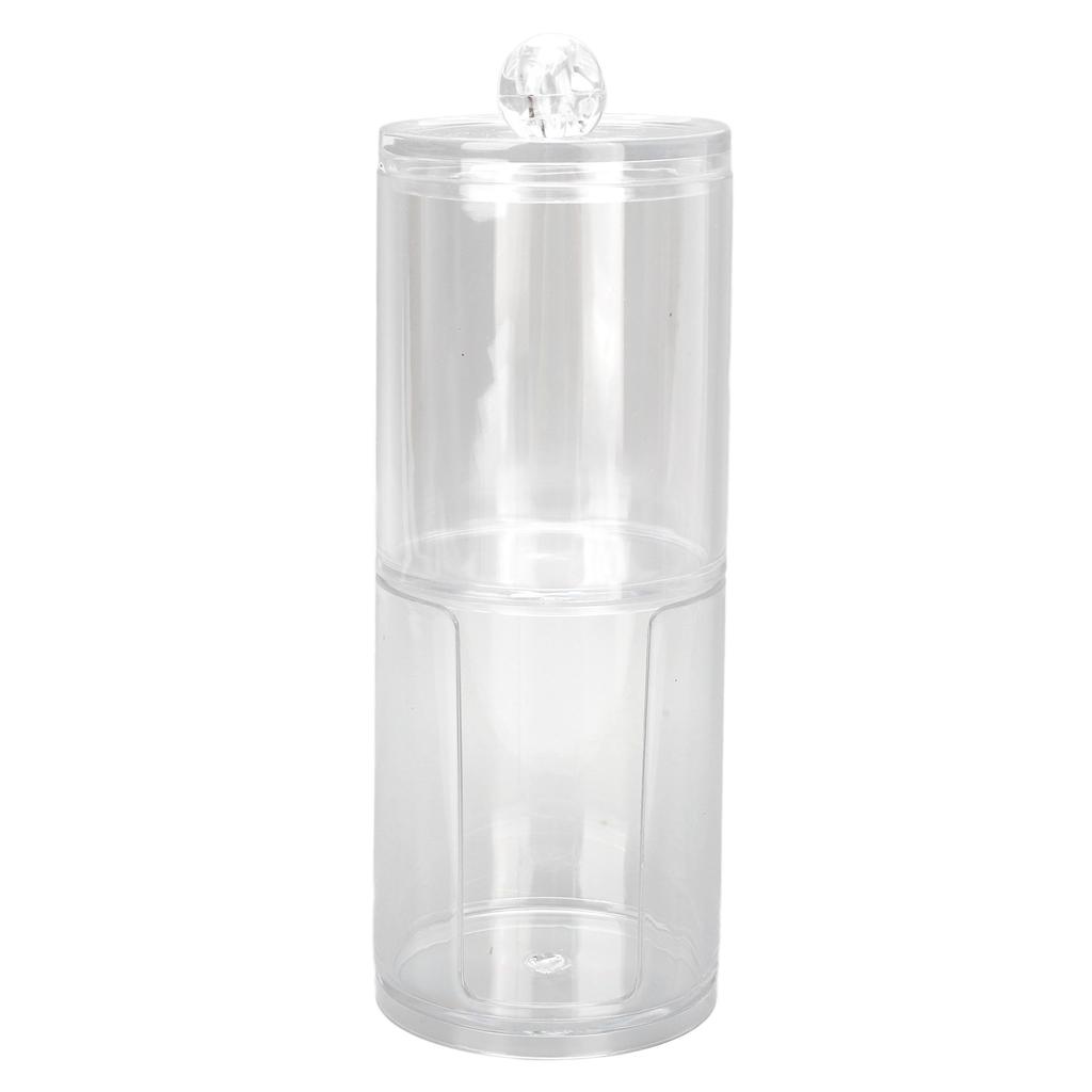 Cotton Swab Holder Organizer Professional Transparent Makeup Cotton Pad Container Storage Box for
