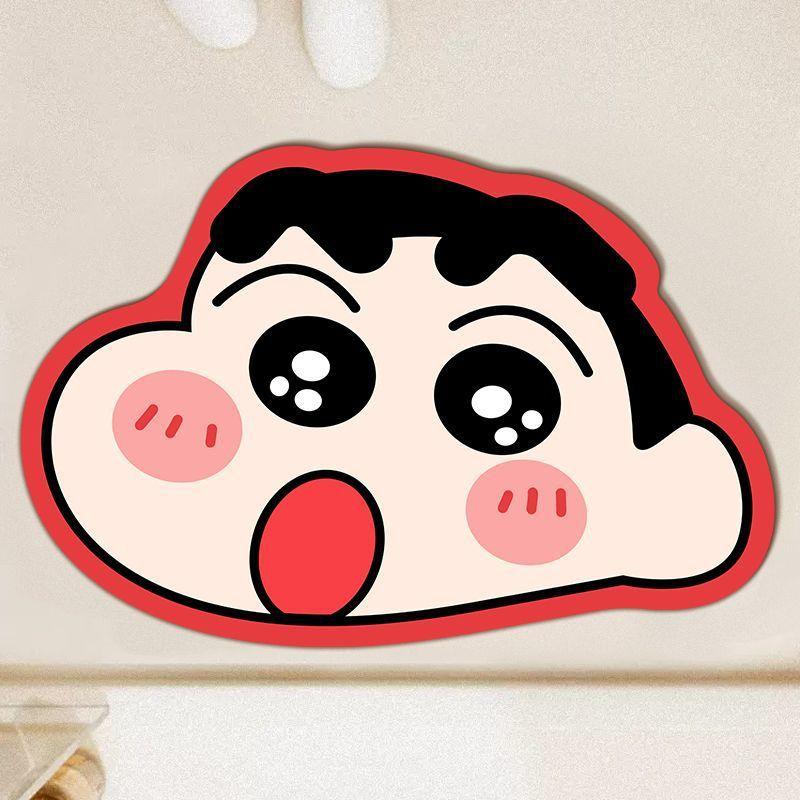 Cartoon Xiaoxin Diatom Mud Floor Mat Bathroom Door Absorbing Quick-drying Floor Mat Bathroom Wear-resistant and Easy-to-maintain Anti-slip Mat