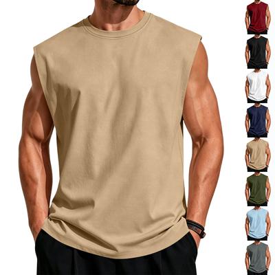 Αμάνικο T-shirt Ανδρικό Casual Χαλαρή Εφαρμογή Ελαφρύ Με Στρογγυλή Λαιμόκοψη Αμάνικο Μπλουζάκι Μαλακό Διαπνέον Ύφασμα για Καθημερινή Χρήση Προπόνηση Γυμναστήριο