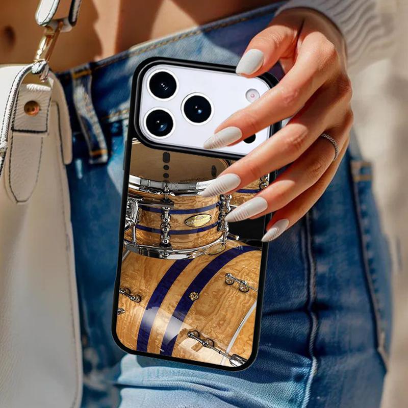 Bęben Perkusista Muzyka DJ Etui na Telefon Dla iPhone 17 Air 14 15 13 12 Max Pokrowiec Dla Apple 14 15 16 16e 11 Pro Max Plus