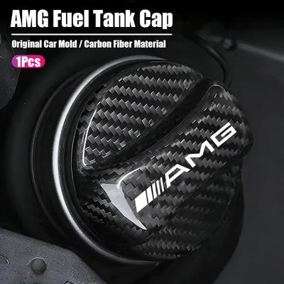 Carbon Fiber Fuel Tank Cap Cover Trim Decorative For Mercedes Benz AMG W205 W204 W206 W213 W212 W211 W222 W221 W177 W176 X253 X2