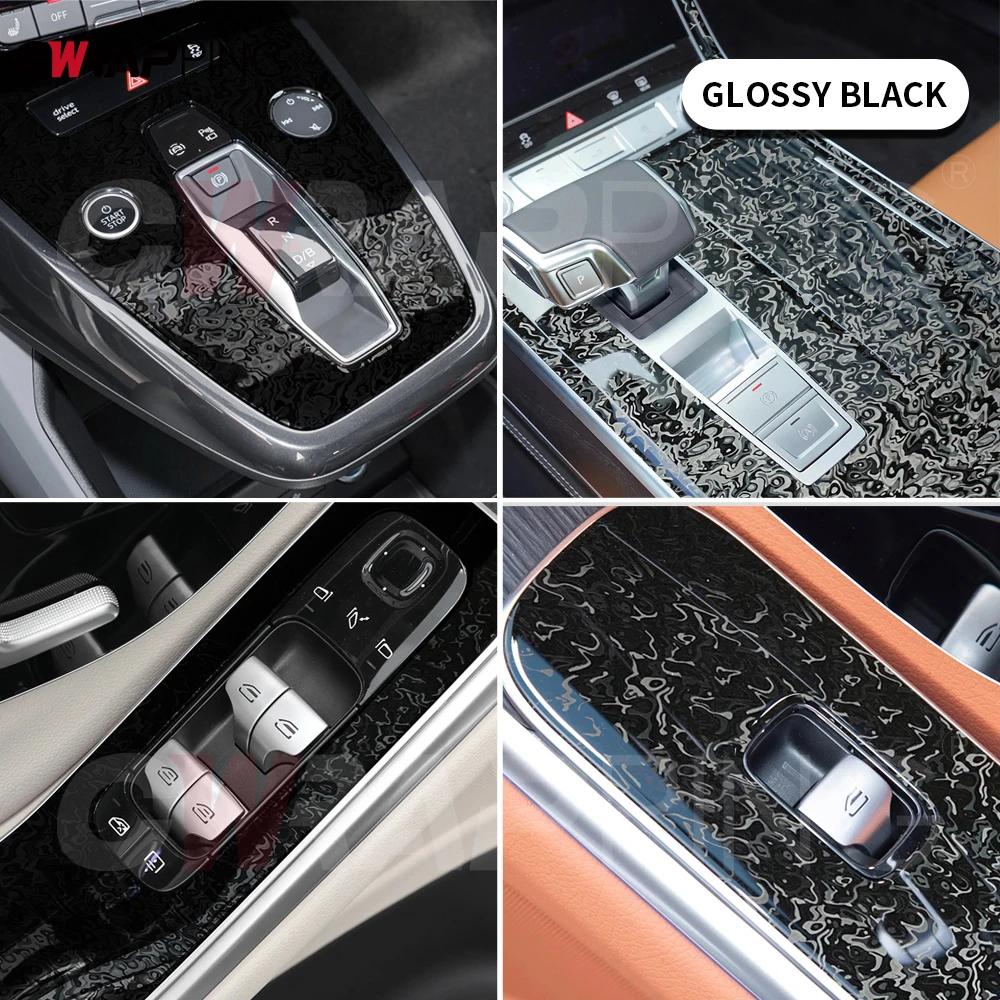 Car Sticker Glossy Matte Protective Films Ghost Black Silver Sheet Cabinet Door Handles Computer Laptop Furniture DIY Stickers