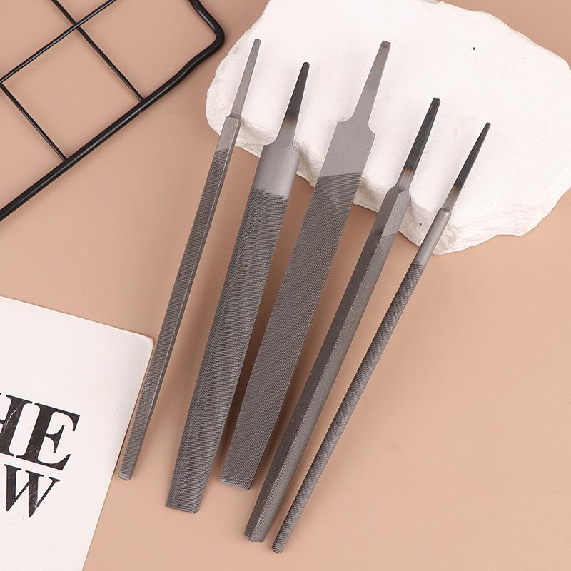 1/5Pcs 6 Inch Steel Files Set Flat/Round/Half Round/Triangle/Square For Metalworking Woodworking Steel Rasp File Flat