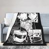 The Heroes Jujutsu Kaisen Warm Soft Blankets Kids Adult Plush Bedding Throws Novelty Couch Chair Flannel Bedspread Bed Cover