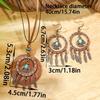 Wood Necklace Earrings Set Alloy Women Pendant Elegant Geometric Jewelry Set  Daily Outfit