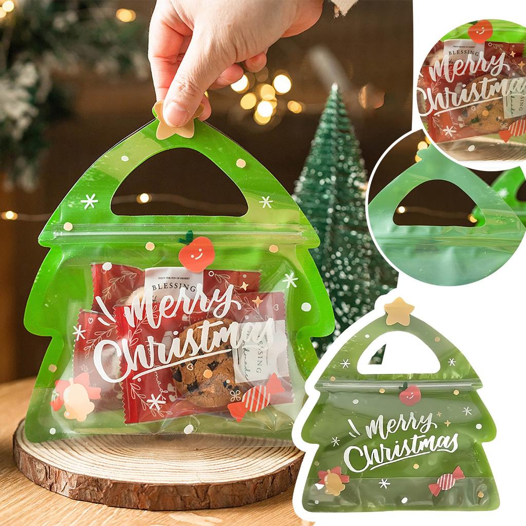 10 PCS Christmas Gift Bags Perfect For Birthday Parties And Candy  Chocolate Packaging Christmas Decor Supplies Holiday Atmosphere Decoration