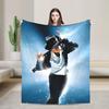 MJ Pop Rock Disco Welurowe Koce Kocie do Domu na Zewnątrz Lekki Przykrycie Łóżka,