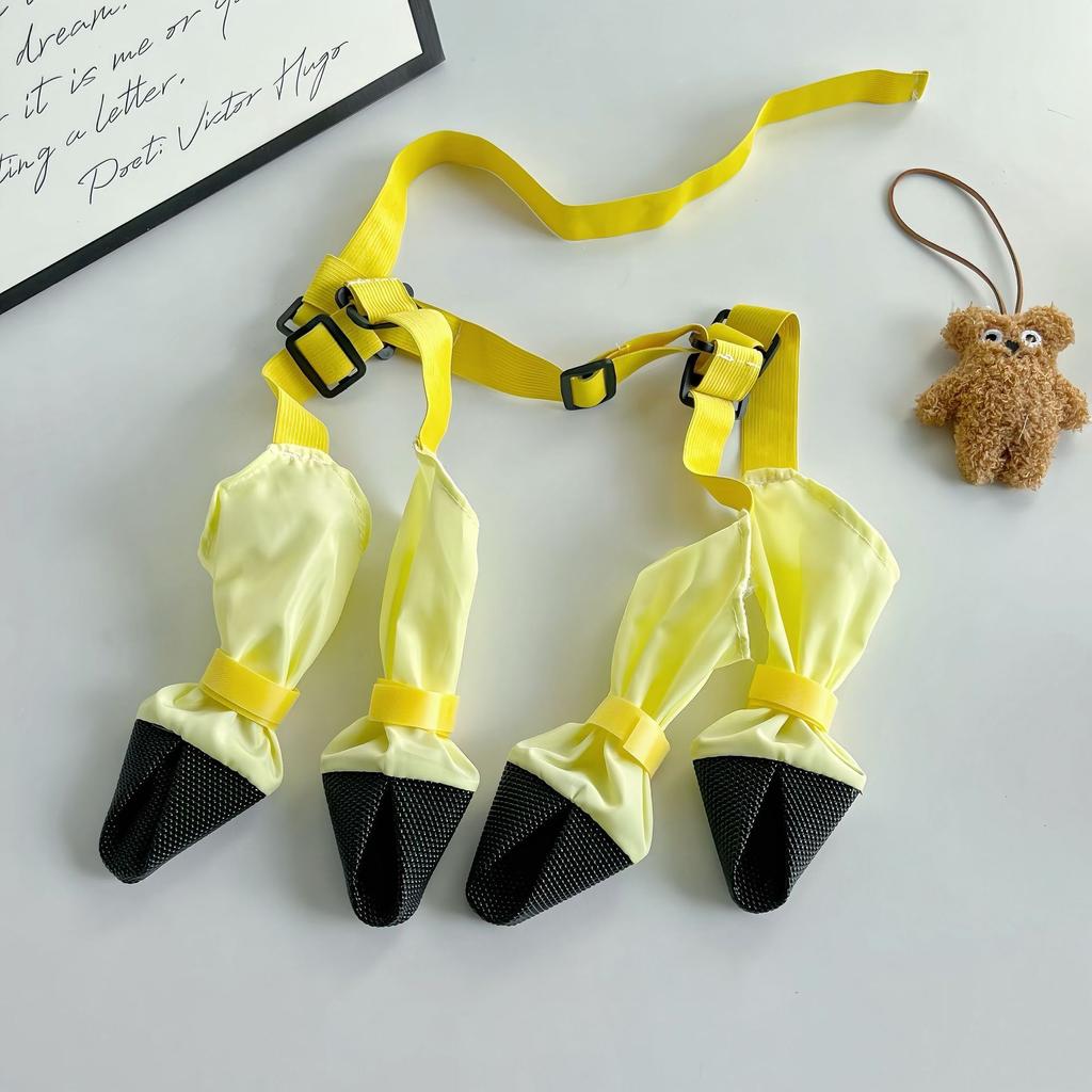 Pet Dog Outing Four Legged Pants Anti Dirty Pet Shoes Four Seasons Thin Breathable Jumpsuit Puppy Clothes