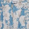 Light Blue Peony Carrot Pants with White Flowers for Women ANTIK BATIK
