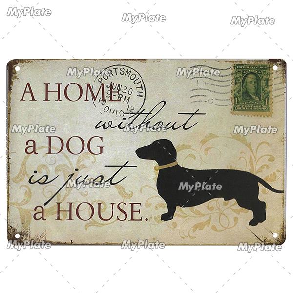 [MyPlate]Cat Poster Metal Sign Vintage Plaque Dog Tin Sign Wall Decor For Club Pet Store Tin Plate Dog Gift