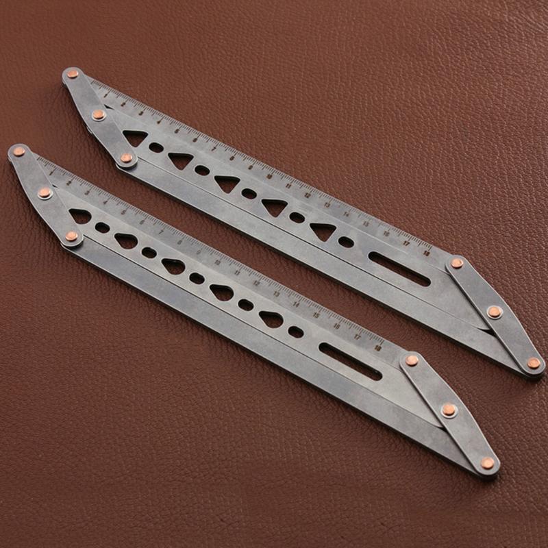 1Piece Triangle/Water Drop Hole Belt Positioning Auxiliary Ruler Hole Punching Auxiliary Tool Spacing Template