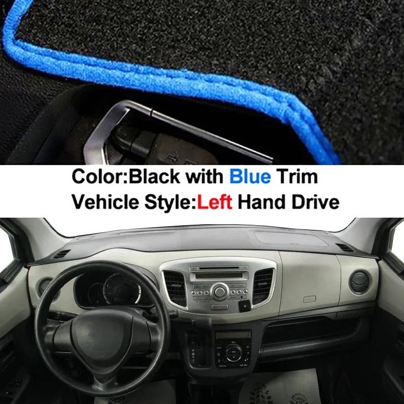 Car Dashboard Cover Non Slip Pad For Suzuki Wagon R V 2012 - 2017 Dash Mat Sun Shade Pad Anti-UV Cushion 2016 2015 2014 2013