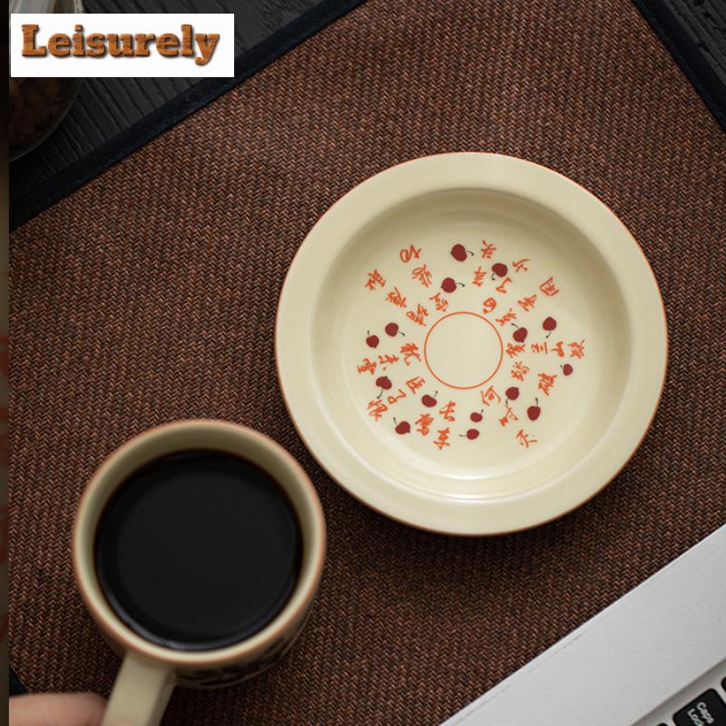 180ml Imitation Song Ru Kiln Ceramic Coffee Cup Chinese Man Jianghong Personal Work Office Mug Afternoon Tea Mug Work Office Mug