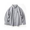 Trendy Spring & Fall Long Sleeves Heart Embroider Casual Stripes Shirt