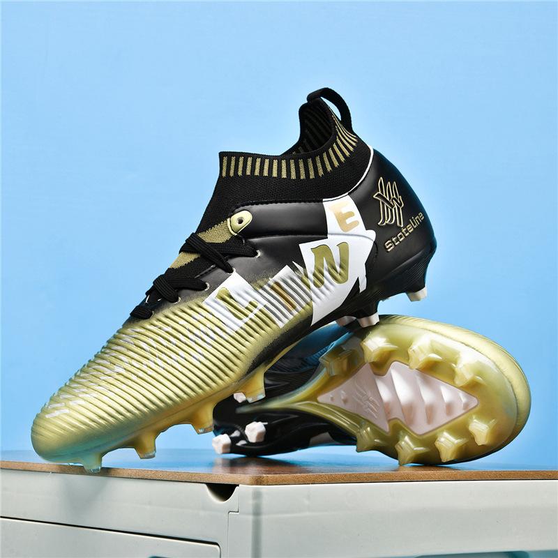 

Amazon мужские осенние высокие кроссовки с длинными сломанными ногтями, бесшовное плетение «муха», студенческие, детские, для мальчиков, профессиональные тренировочные, футбольные 45