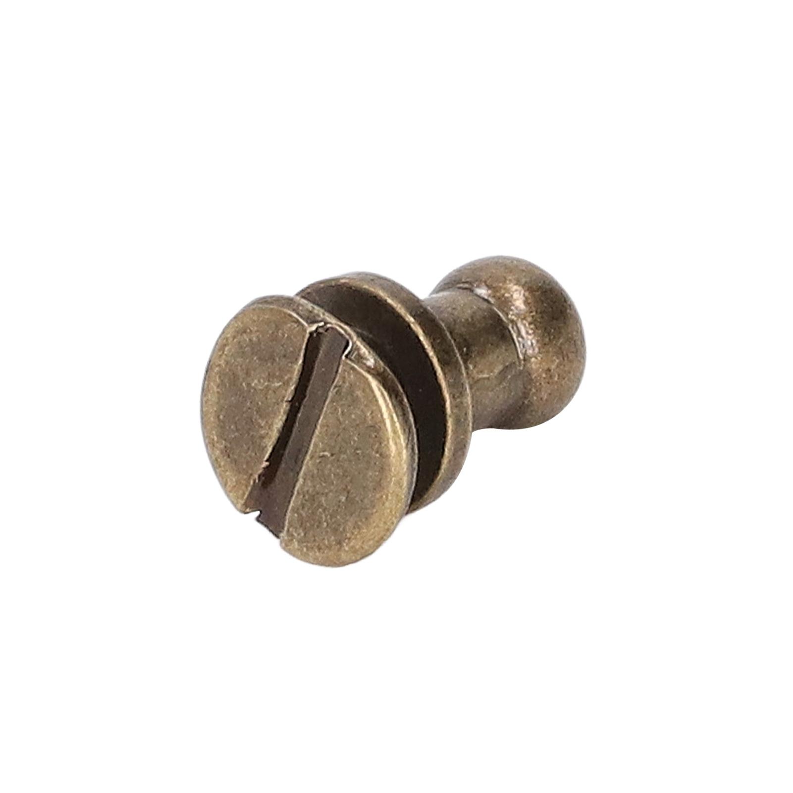 

200 Sets Chicago Screws Round Head Rivets 7x5mm Handcraft Pure Copper Round Head Rivets Leather Rivets for Handbag