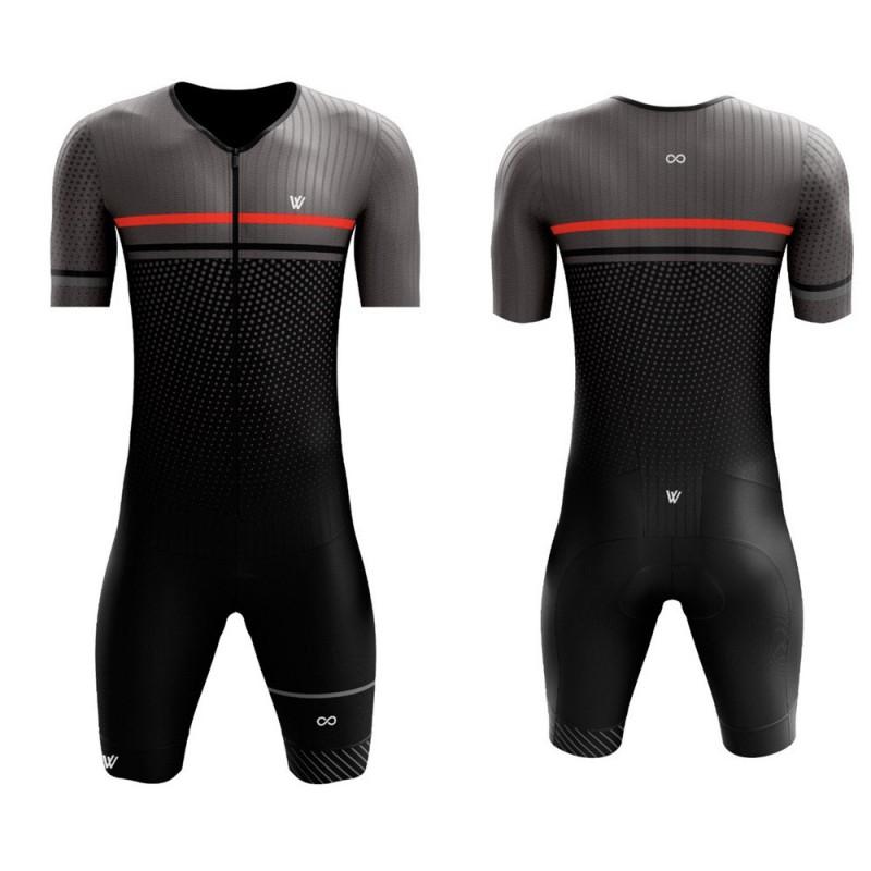 Tuta da Triathlon da Ciclismo Uomo Asciugatura Rapida Allenamento Corsa Bici da Strada