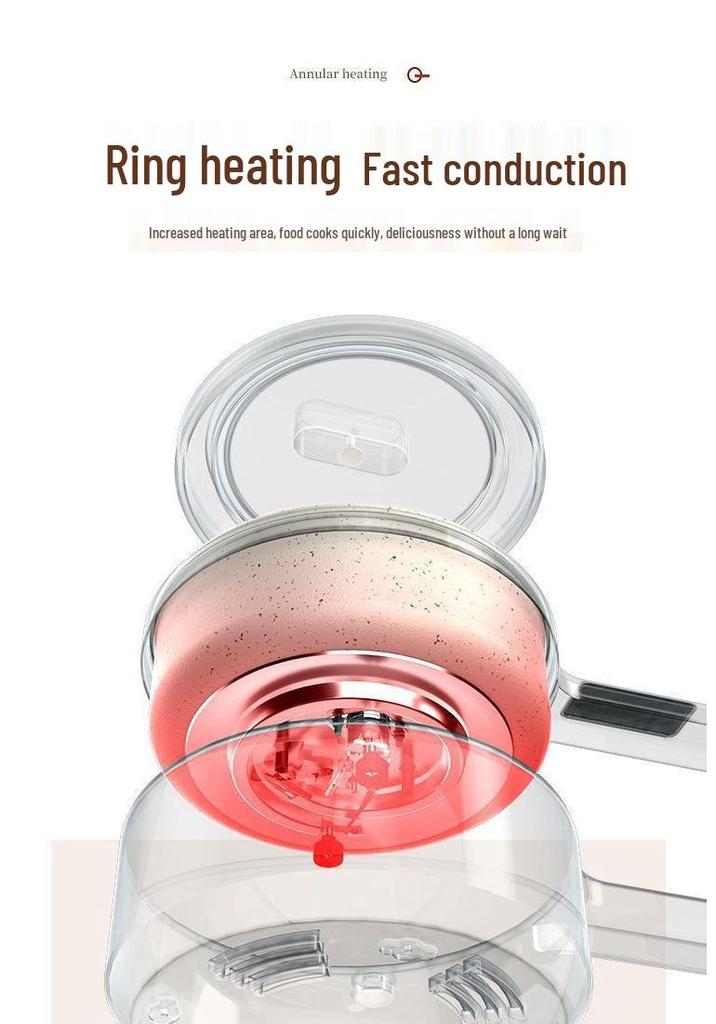 Compact Multi-Functional Electric Cooker: Noodles, Rice, Porridge, Stir-fry, Steaming, Hot Pot, All-in-One Automatic Cooking Pot
