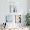 Umbra Exzibit Photo Set of Interior Chrome Frames, 3, 6-Cut, Wall-Mounted, Hanging, Display, Stylish, Decor, Gift, Present,