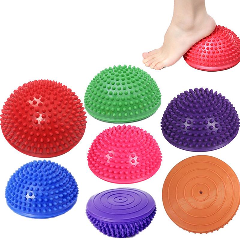 Palla Semisfera Gonfiabile per Massaggio Allenamento Equilibrio Palla Tattile Palla Fitness Trainer Core Antiscivolo per Yoga Pilates Allenamento a Casa