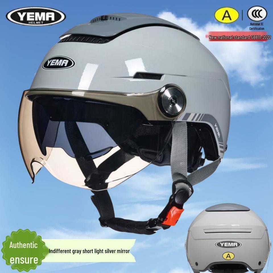 YEMA Wild Horse 3C Certified Breathable Summer Half Helmet with UV Protection for Men and Women Summer