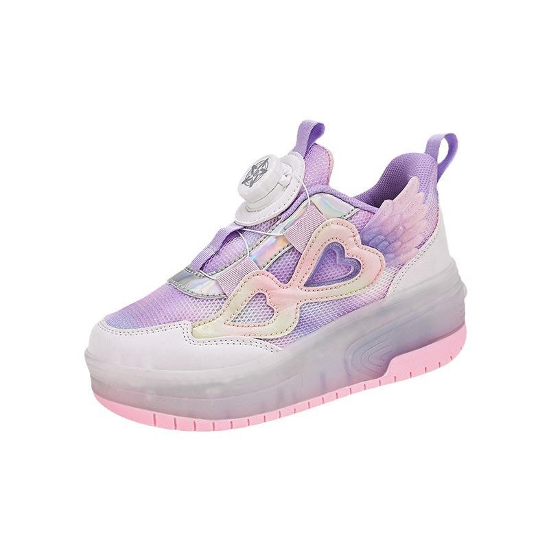 Walking Shoes Girls Shoes Will Shine Skates Outdoor Running Pulley Fashion Children's Sneakers Breathable Mesh Shoes
