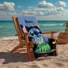 Custom Name Ultra-Soft Beach Towel with Stitch Theme,Ideal for Pool - Camping, Diving - Perfect Travel Essential, Vibrant Beach Towel.