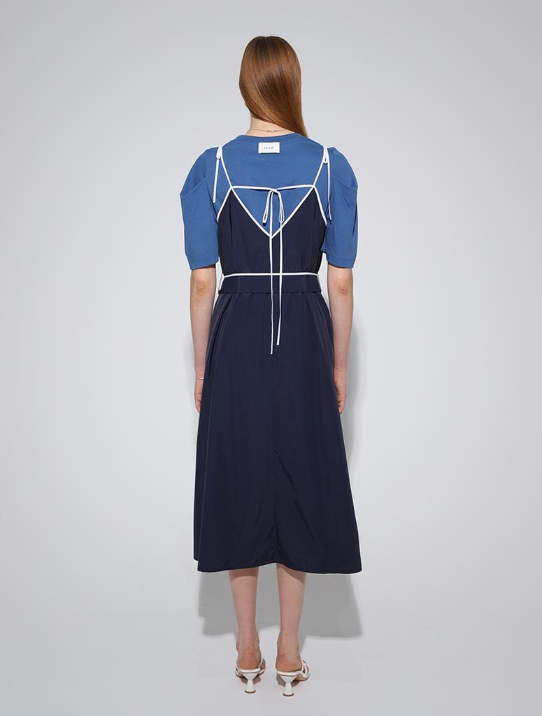 Leuiel Layered Sleeveless Dress_Navy