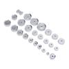 25Pcs Easy Use Aluminum Watch Case Press Bench Type Durable Press Clamp Multi Model Watch Tool Assembly