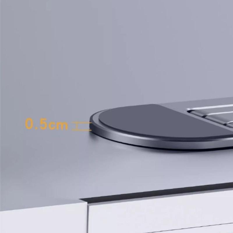 Ergonomic Laptop Stand Foldable Design 2 Level Heights Adjustment Builts In Ventilation For Optimal Heat Dissipation