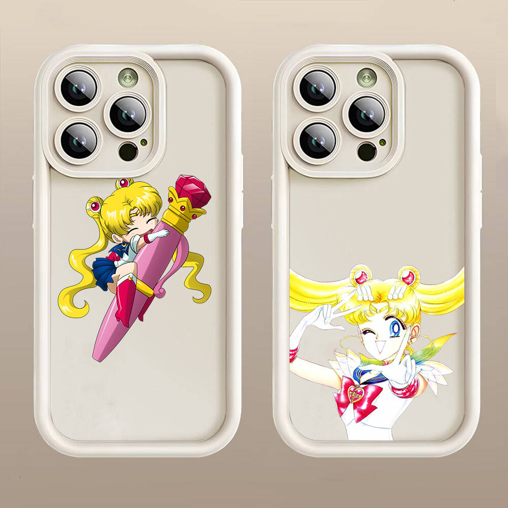 D-41 Cute Sailor Moon  Case for iPhone 15 14 13 12 8 Plus Samsung S24 S23 Ultra A04S A05S Huawei P40 P50 P60 Nova 11 Pro Max OPPO A17K Reno 10