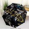 Superheroes Print Automatic Open Close Umbrella, Portable Foldable Umbrella, for Outdoor Commute Camping Trip, Ideal Birthday Gift