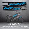 Used For CFMOTO 450MT 450 MT Motorcycle Rear Rocker Pattern Print Sticker Motorcycle Decorative Sticker Protection Sticker