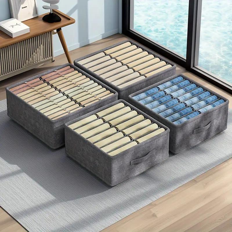 1PC Wardrobe Clothes Storage Organizer Pants Sweater T-Shirt Storage Box Cabinet Drawer Organizer Jeans Storage Box