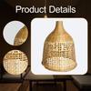 Handcrafted Bamboo Lampshade Retro Lamp Cover Decorative for Indoor Lighting Aesthetic Style